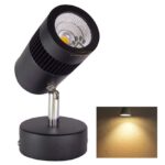 Black Body LED Spot Focus Wall Light 11cm (Warm White, White, Aluminium)