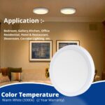LED Light for Ceiling, 6-Watt Panel Light with IP50 Dust Proof for Indoor Use at Home and Office (Pack of 2) - Image 5