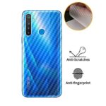 3D Carbon Fiber Transparent Sticker Skin for Xiaomi Redmi 4X - Screen Guard & Back Protector