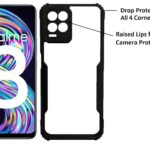 iPaky Transparent hard back cover case for Realme 8/ Realme 8 Pro