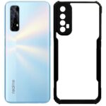 Realme 7 Shockproof Back Cover - Black & Transparent
