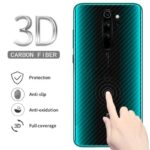 3D Carbon Fiber Transparent Sticker Skin for Apple iPhone SE (2020) - Screen Guard & Back Protector