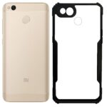 Redmi 4 Shockproof Back Cover - Black & Transparent