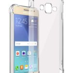 Transparent Rubber Bumper back cover case for Samsung Galaxy J2 2015