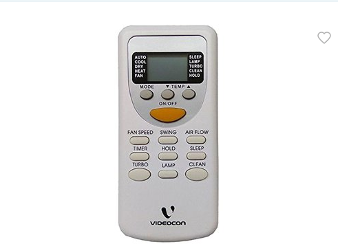 videocon.png Videocon AC Remote Control Compatible for Videocon Window/Split AC Remote - Buy Online - Image 1