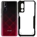 Vivo V15 Pro Shockproof Back Cover - Black & Transparent
