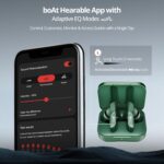 boAt Airdopes 800, Dolby Audio, Adaptive EQ by Mimi, 4Mics AI ENx, App Support, Fast Charge, Low Latency, IPX5, v5.3 Bluetooth TWS in Ear Earbuds Wireless Earphones with mic (Interstellar Green) - Image 4