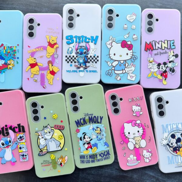 Cartoon Rubber Back case with megasafe