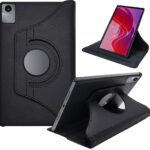 Lenovo IdeaPad 11 Inch Rotate 360 Degree Flip Cover | Leather Finish | Black