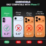 Ultra Hybrid Crystal Clear Back Cover for iPhone 17 – Shockproof Transparent Case with Hard Back & TPU Bumper - Image 2