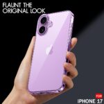 Ultra Hybrid Crystal Clear Back Cover for iPhone 17 – Shockproof Transparent Case with Hard Back & TPU Bumper - Image 6