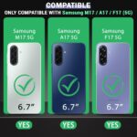Transparent Ring Back Cover for Samsung Galaxy M17 / A17 / F17 5G – Shockproof Clear Case with Magnetic Ring Stand - Image 2