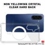 Transparent Ring Back Cover for Samsung Galaxy M17 / A17 / F17 5G – Shockproof Clear Case with Magnetic Ring Stand - Image 4