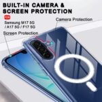 Transparent Ring Back Cover for Samsung Galaxy M17 / A17 / F17 5G – Shockproof Clear Case with Magnetic Ring Stand - Image 5