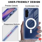 Transparent Ring Back Cover for Samsung Galaxy M17 / A17 / F17 5G – Shockproof Clear Case with Magnetic Ring Stand - Image 6
